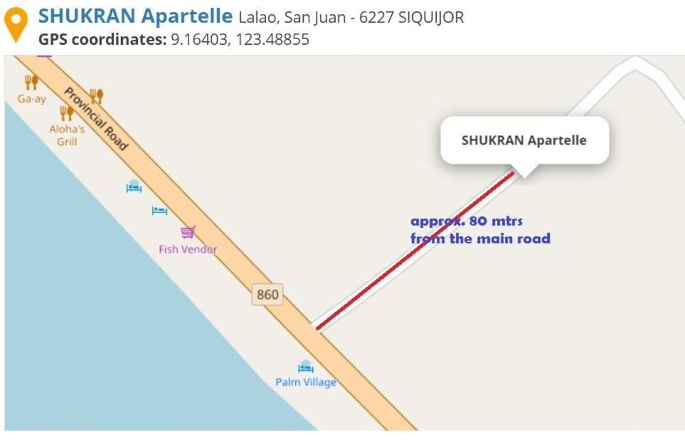 Shukran Apartelle Siquijor Exterior photo